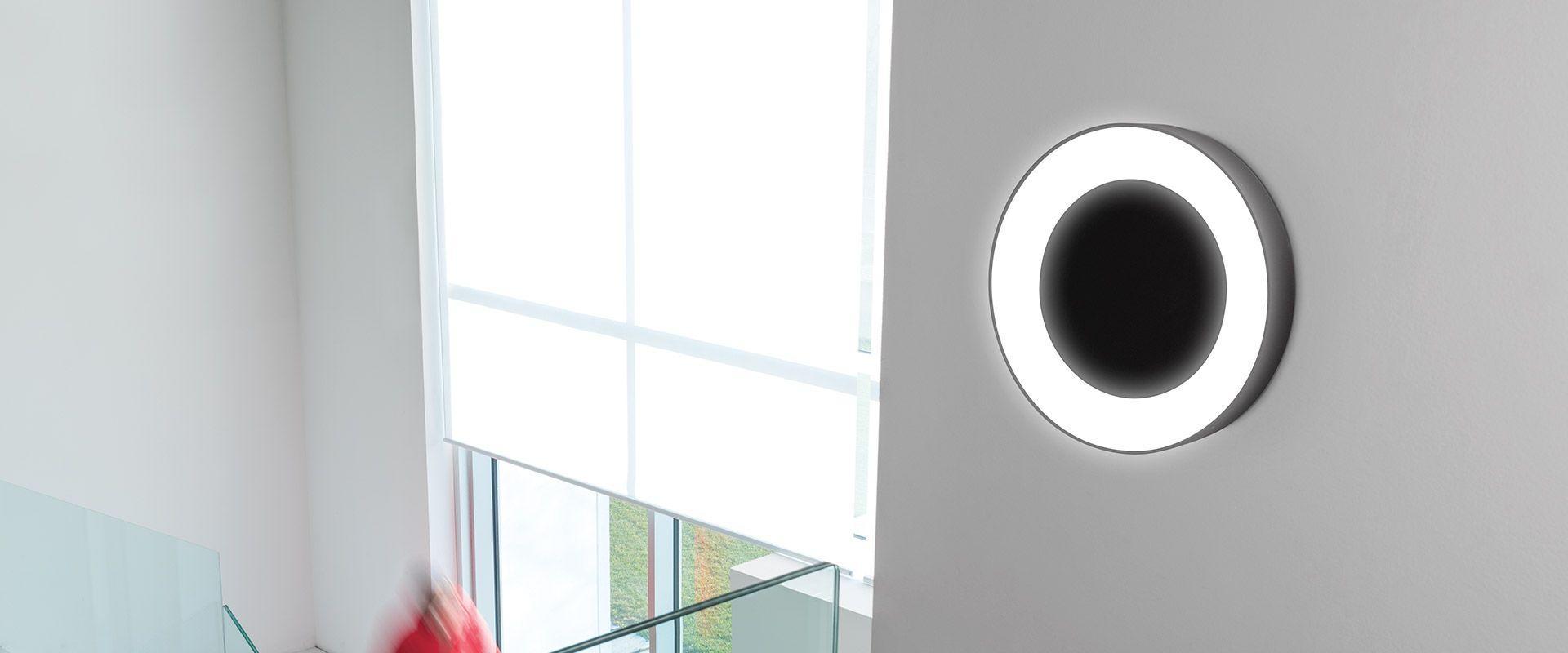 Lampada applique LED LOMBARDO ROSS 330, 25W, 3000 lumen, colore luce bianca naturale 4000K, colore decorazione nero