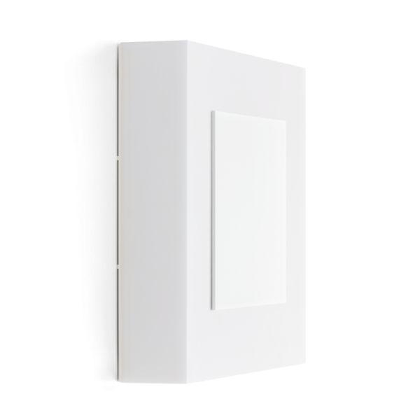 Lampada applique LED LOMBARDO ART 250 MASK, 17W, 2040 lumen, colore luce bianca naturale 4000K, colore decorazione bianco. 
