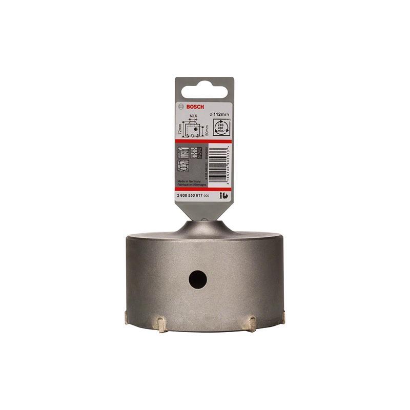 Corona a forare per punte martelli perforatori BOSCH SDS PLUS 9, diametro 112mm