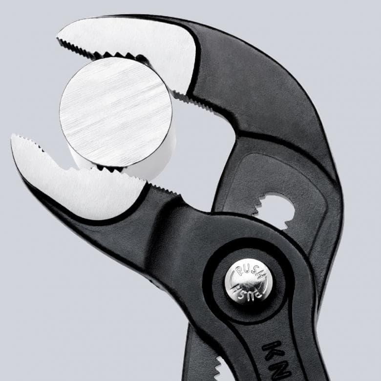 Pinza regolabile professionale KNIPEX COBRA 87 01 180, in acciaio al cromo-vanadio, 180mm.
