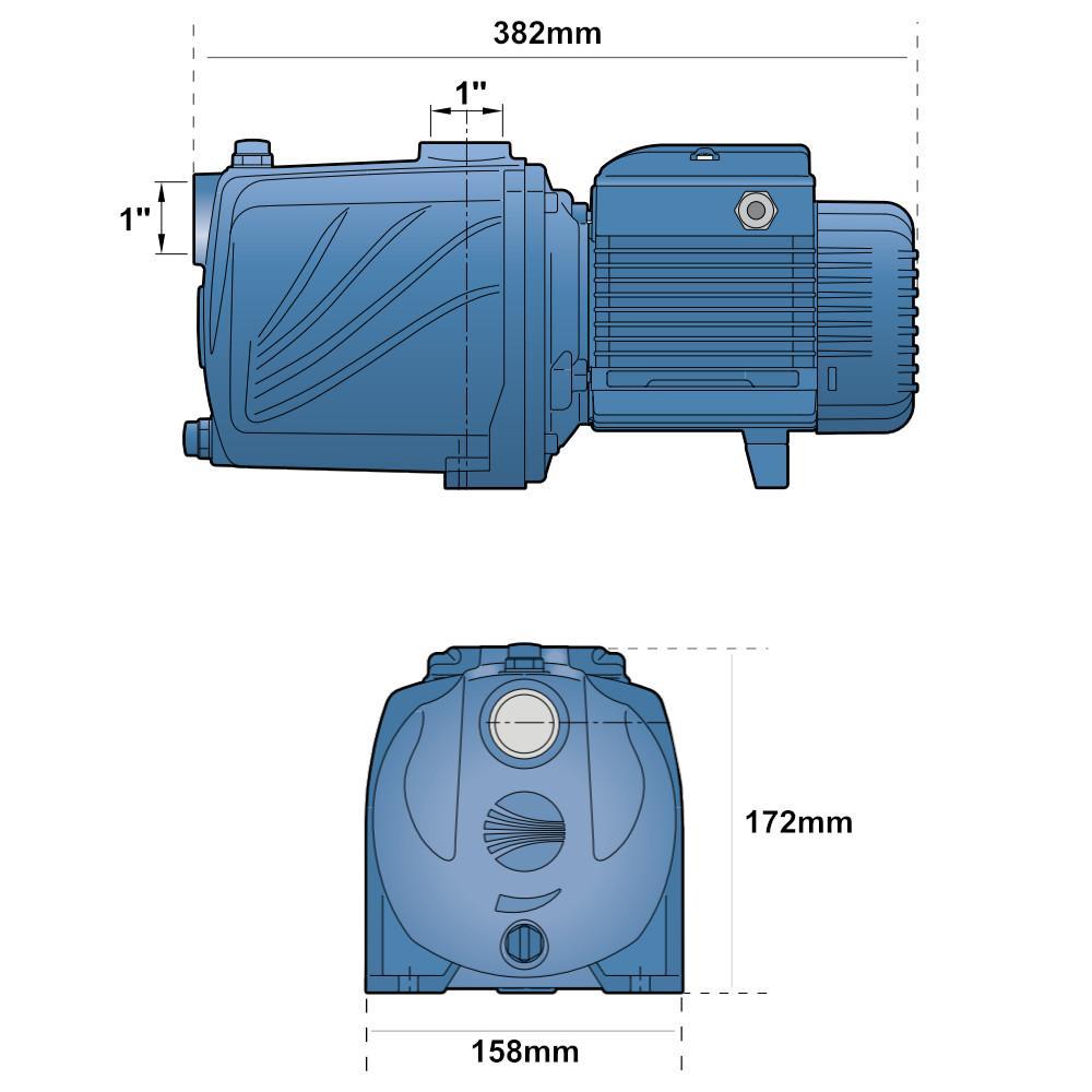 Elettropompa centrifuga multigirante 4CPm100 Pedrollo 43CPN286A1