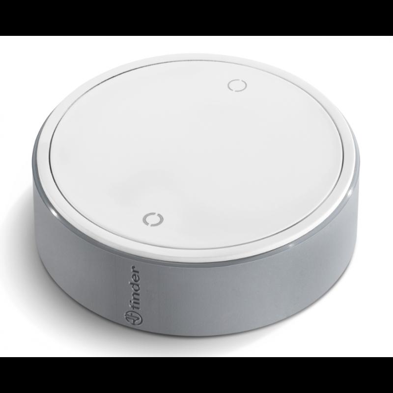 Pulsante wireless 2 canali per sistemi domotici FINDER BEYON YESLI, colore bianco, FIN 1Y13B10
