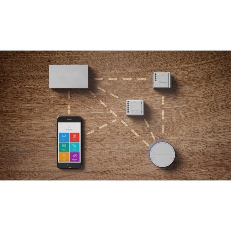 Pulsante wireless 2 canali per sistemi domotici FINDER BEYON YESLI, colore bianco, FIN 1Y13B10