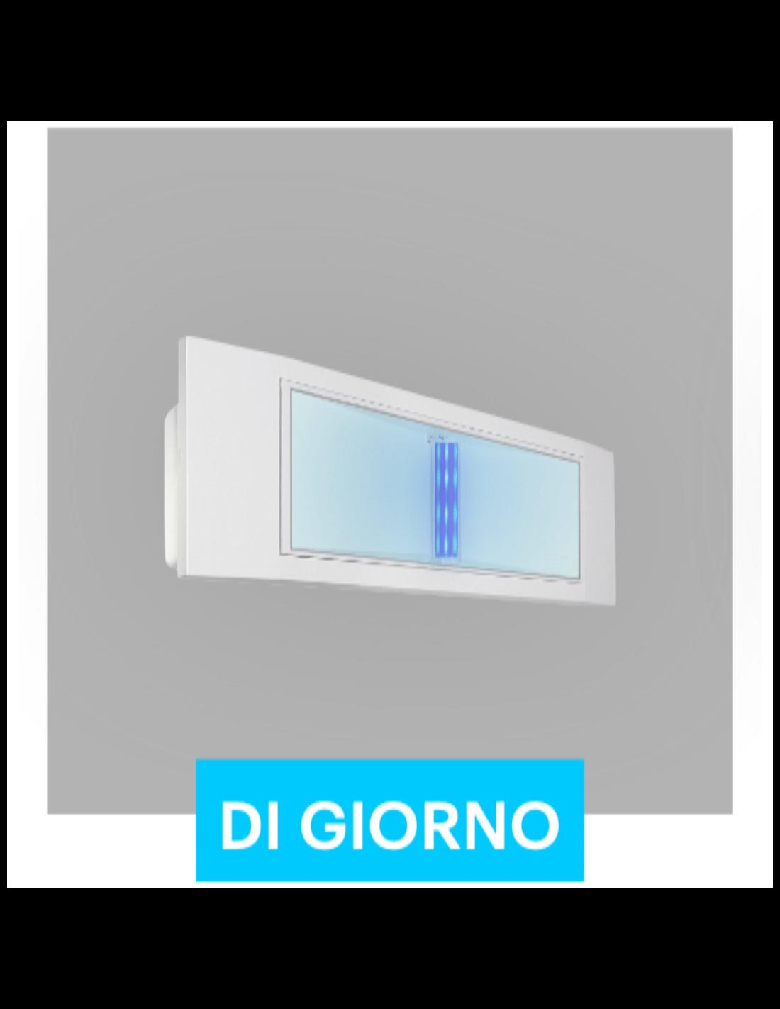 Lampada d'emergenza LED BEGHELLI 1499BLU, luce blu, funzione notturna, 8 h autonomia.