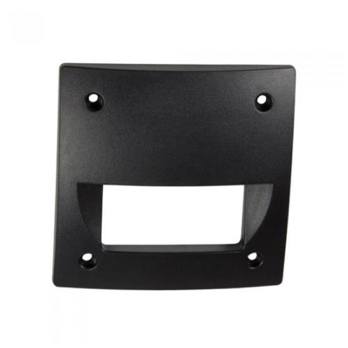 Placca per telaio incasso luce segnapassi LEDS C4 BASIC 05, quadrata semicoperta, colore nero