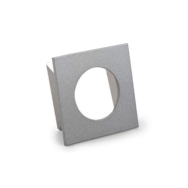 Placca per faretto ad incasso LEDS C4 PLAY MARCO CUADRADO, grigio, faretto non incluso.