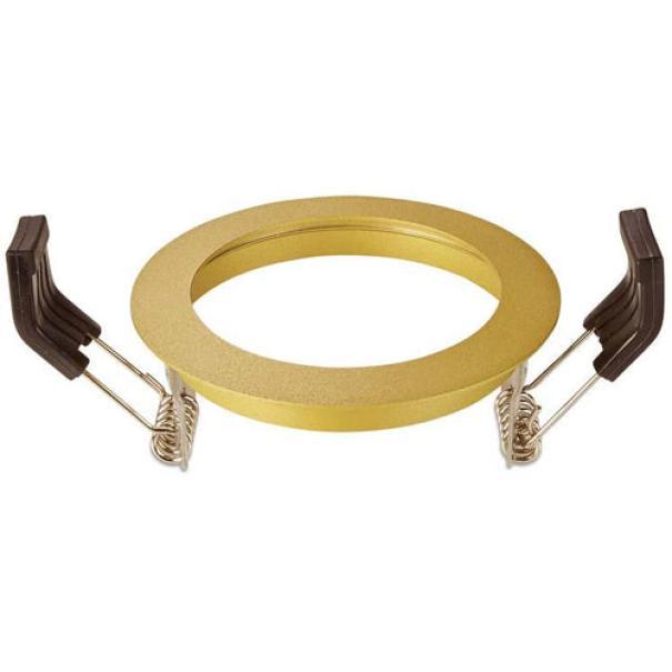 Portalampada da incasso compatibile con LEDS C4 PLAY DECO, colore oro, 76,5x50,7 mm diam. 70 mm.