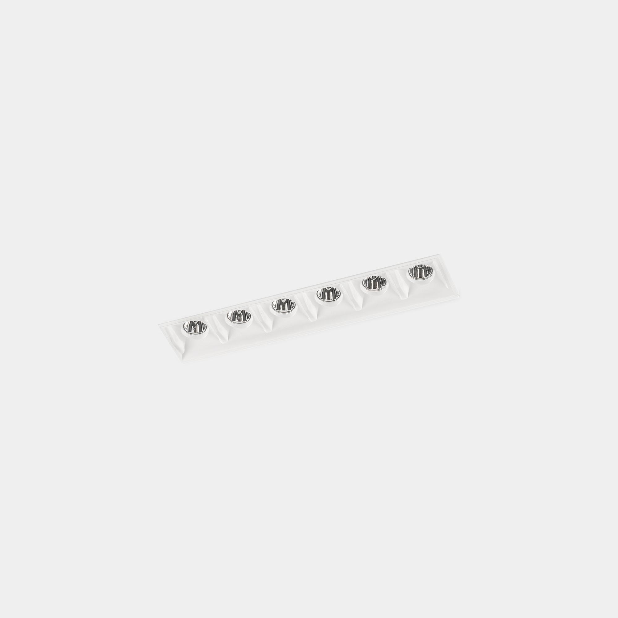 Faretto da incasso LEDS C4 BENTO STANDARD, 6 luci LED, trimless 12, 12W, LED 90-6170-14-14.