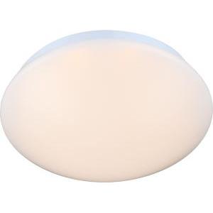 Plafoniera tonda con lampada led inclusa  marlon, colore bianco, acrilico opale, 8w, 500 lumen, 3000k