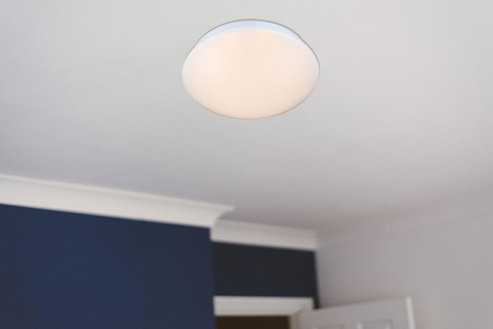 Plafoniera tonda con lampada LED inclusa GLOBO MARLON, colore bianco, acrilico opale, 8W, 500 lumen, 3000K