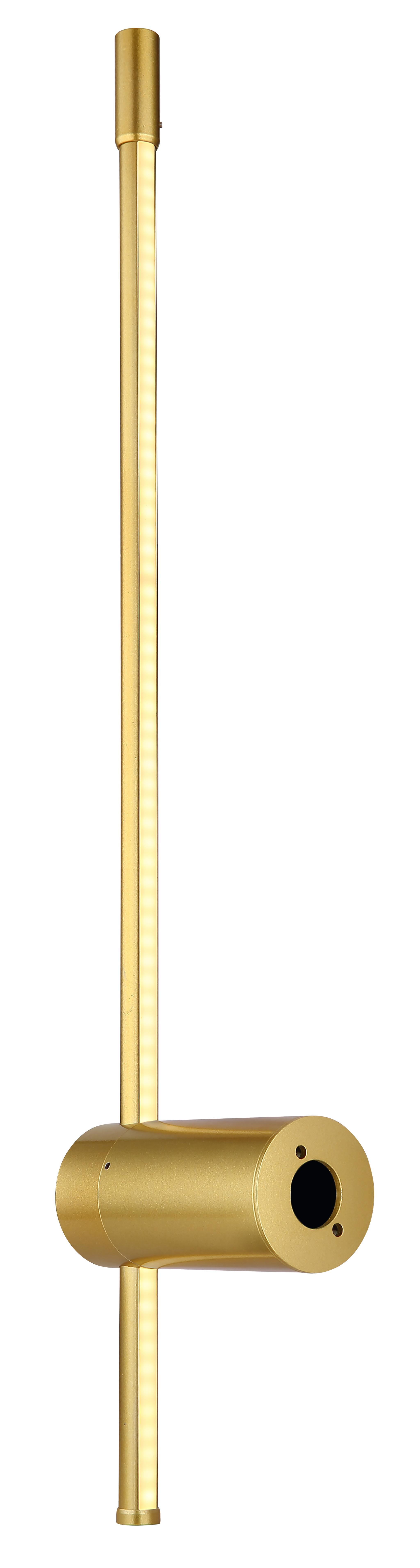 Lampada applique GLOBO CHASEY, lampadina LED inclusa 12W 75 lm, da parete, color oro, GLB 78407-12B.