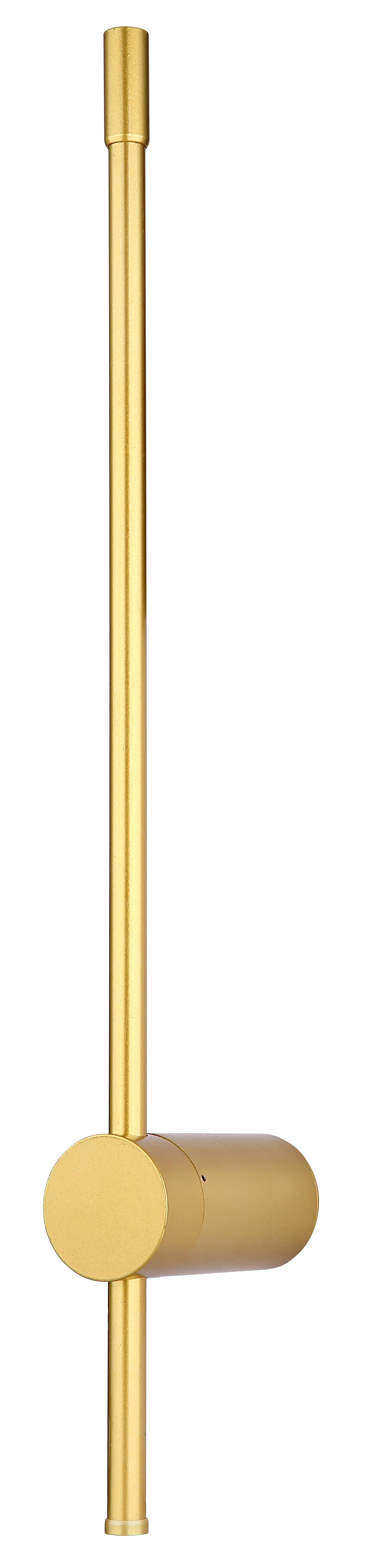 Lampada applique GLOBO CHASEY, lampadina LED inclusa 12W 75 lm, da parete, color oro, GLB 78407-12B.
