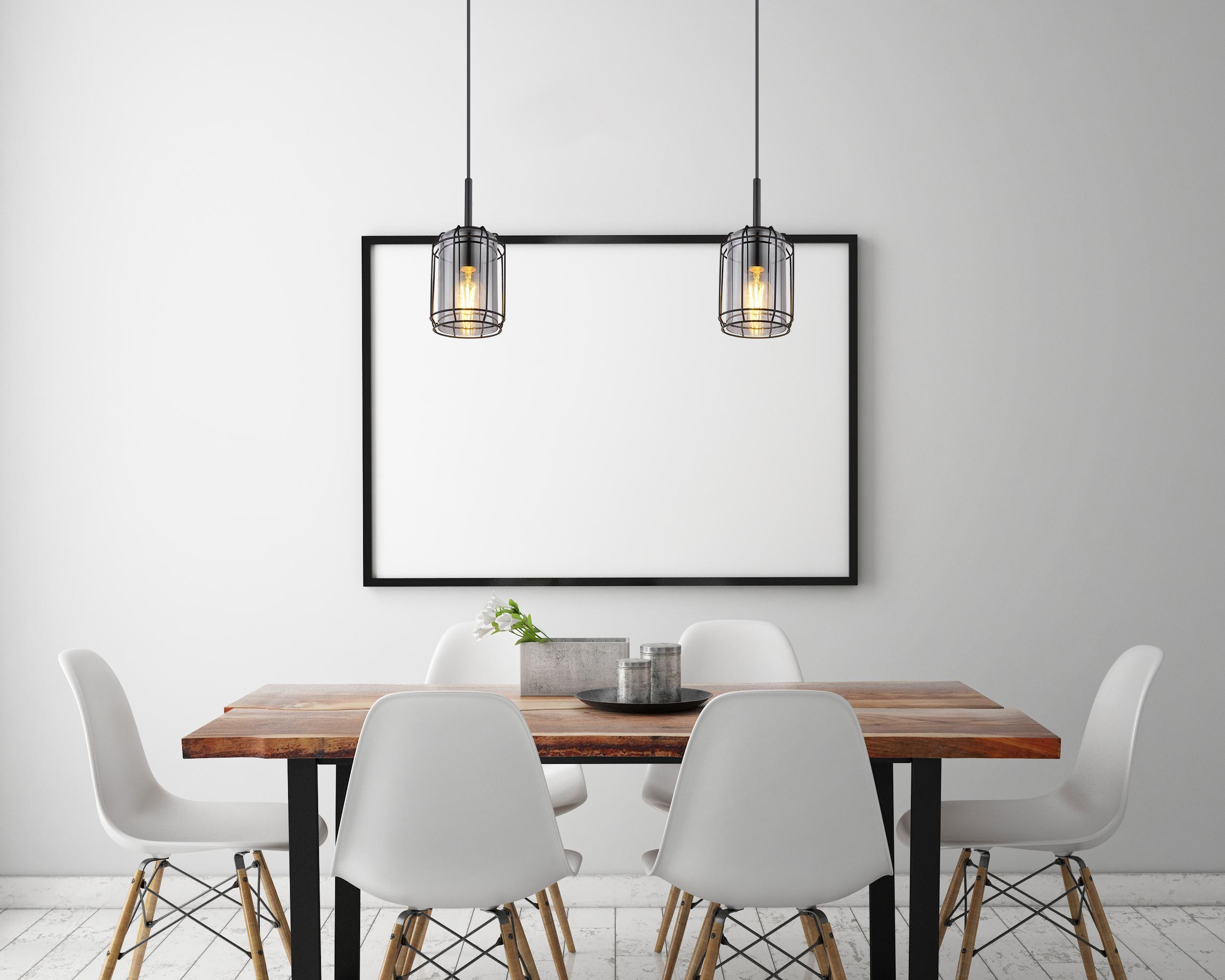 Lampadario a sospensione GLOBO KAMMI, metallo e vetro, lampadina NON inclusa, E27, 120 cm, GLB 15559H