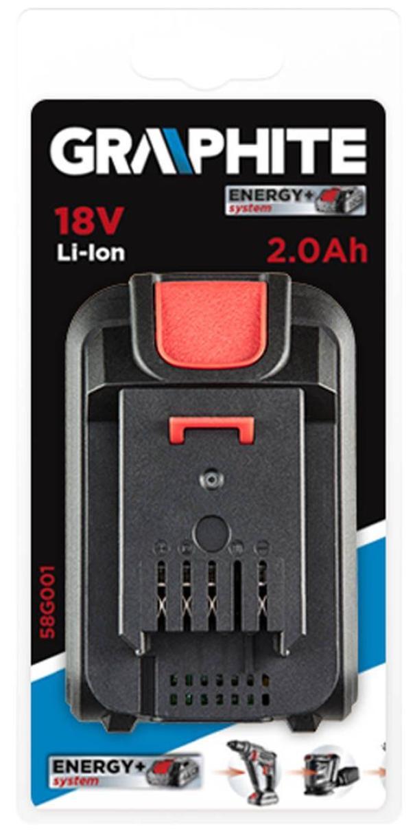 Batteria per elettroutensili GRAPHITE Energy+ 18V, Li-Ion 2.0Ah