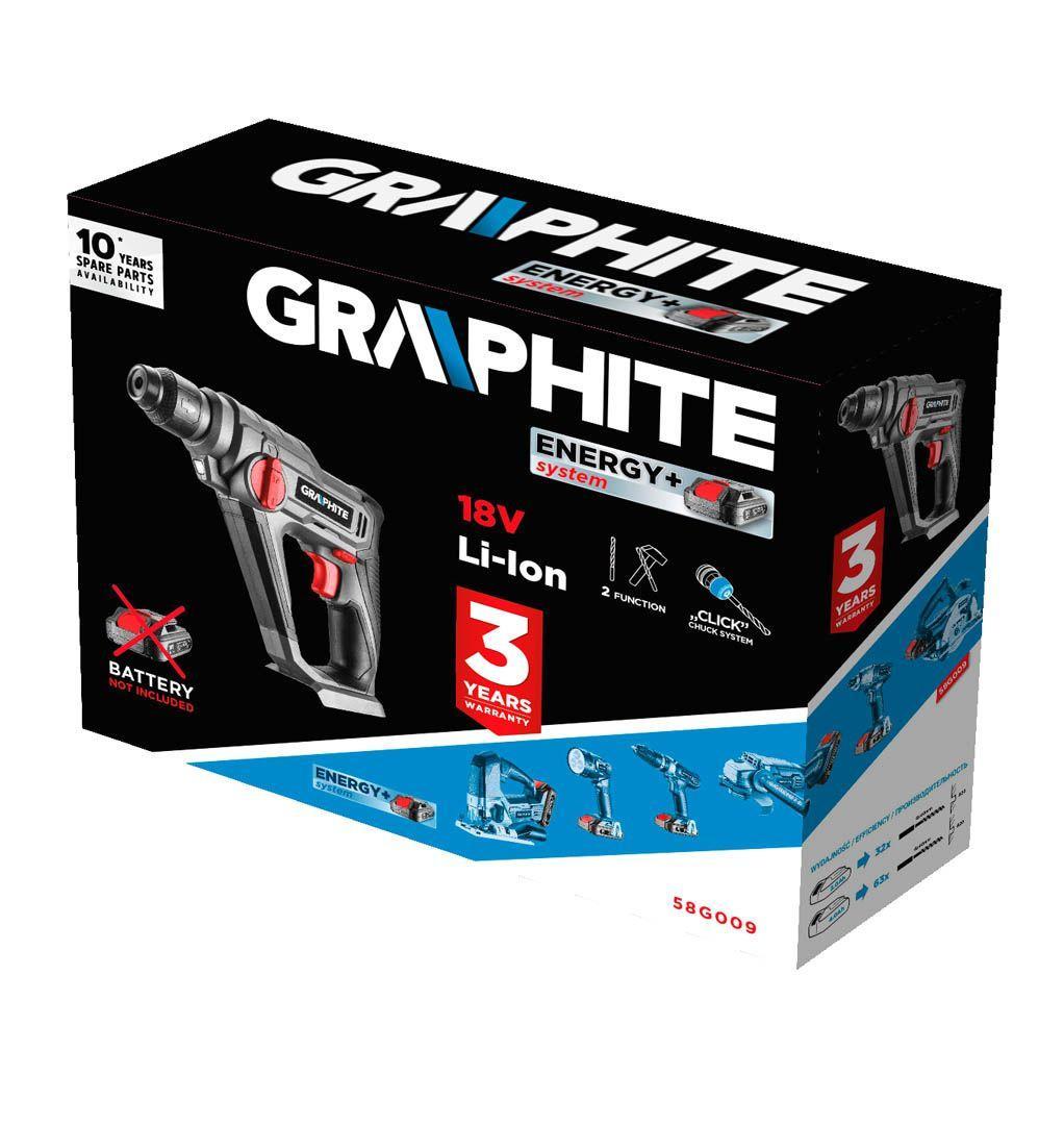 Tassellatore Trapano a impatto GRAPHITE, batteria Energy+ 18V NON INCLUSA
