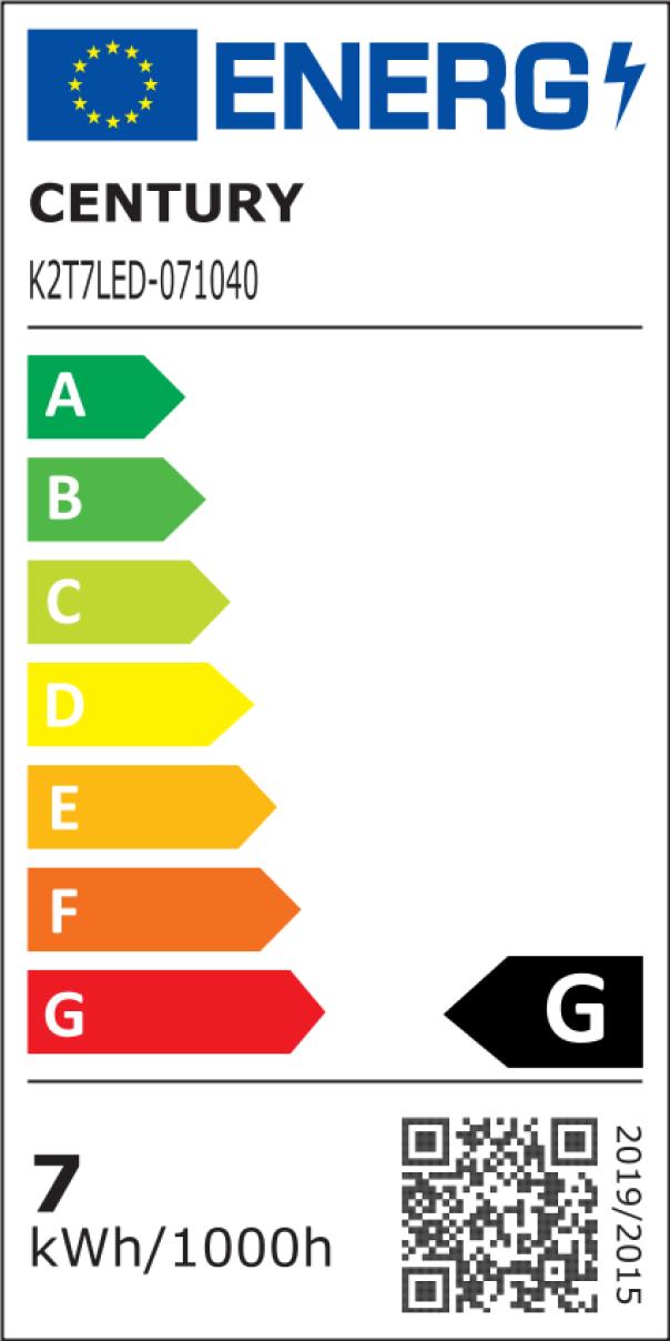Faretto LED CENTURY SPOT MULTILED, 7W, 600 lm, luce naturale 4000K, GU10, CUY K2T7LED-071040