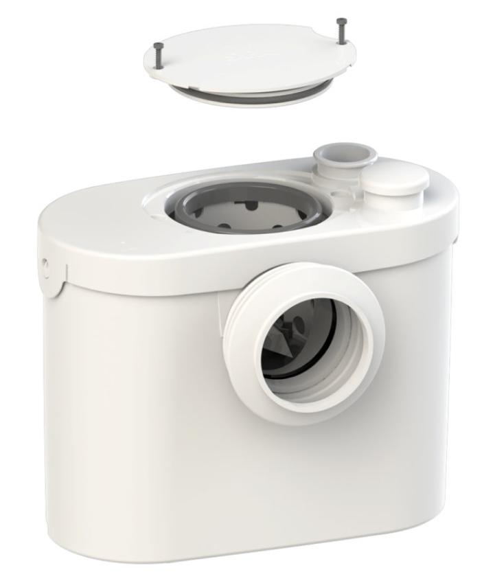 Trituratore WC compatto silenzioso SFA con accesso diretto al cestello per manutenzione