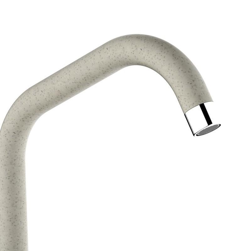 Rubinetto miscelatore lavello lavandino cucina IBROBRIC SERIE ALLEN PIETRA, a bocca alta