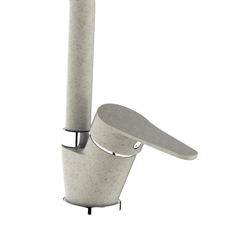Rubinetto miscelatore lavello lavandino cucina IBROBRIC SERIE ALLEN PIETRA, a bocca alta