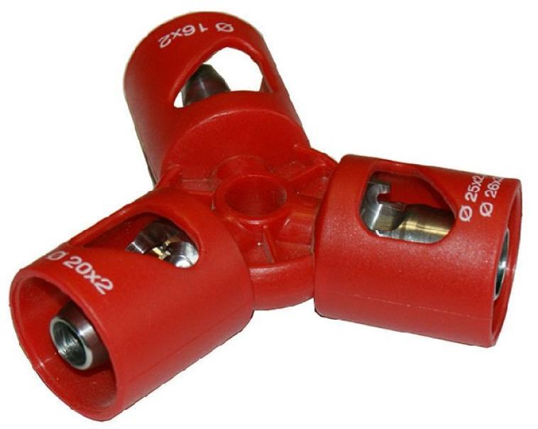 Calibratore svasatore triplo BERNASCONI FABER per tubi multistrato, BRN 0825.000
