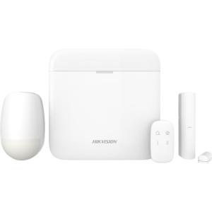 Kit allarme wireless bidirezionale 868 mhz centrale 64 zone crittografia aes  ds-pwa64-kit-we