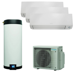 Kit climatizzatore e acs  multi+ a+++ r32 4mwxm52a9 + ekhwet120bv3 + 2 ftxm25a + 1 ftxm35a