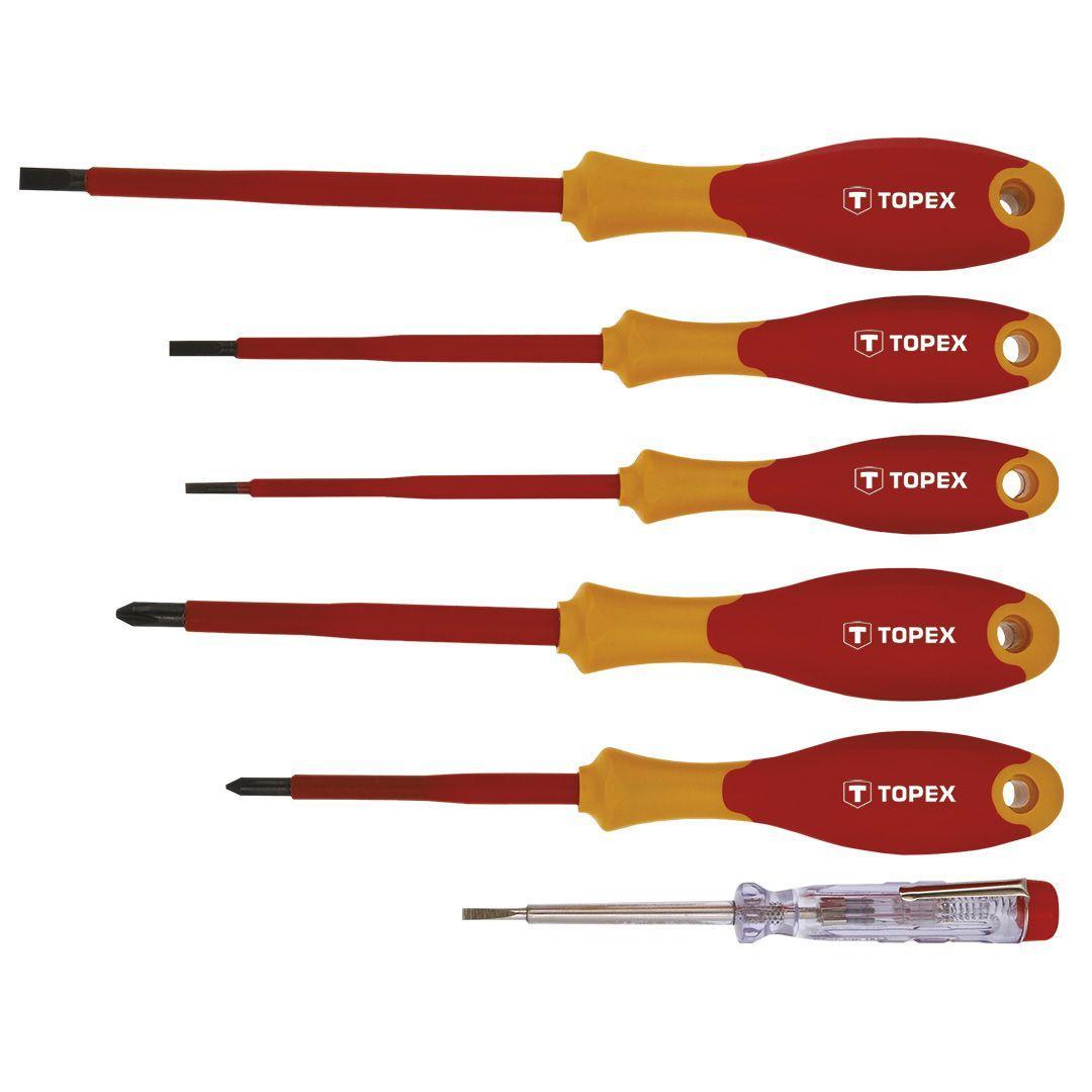 Set di cacciaviti giraviti 1000V 6 pezzi assortiti Topex 39D150