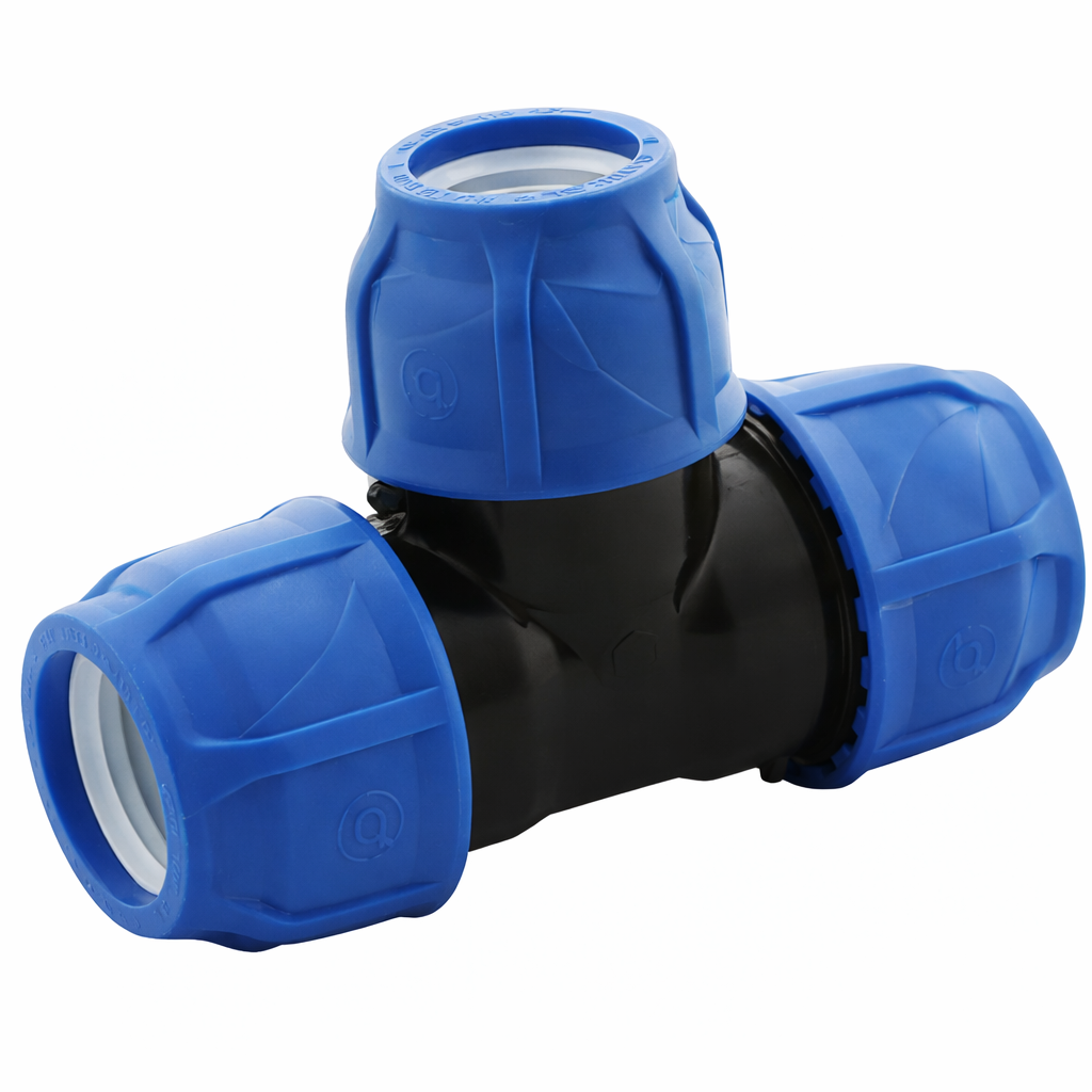 Raccordo a tee a compressione PN16 16 mm Garver per impianti idraulici