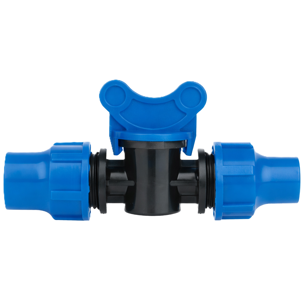 mini valvola lock type sistema a compressione 16x16 GARVER per tubi PE irrigazione