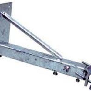 Zanca telescopica con piastra per supporto antenne acciaio  6119