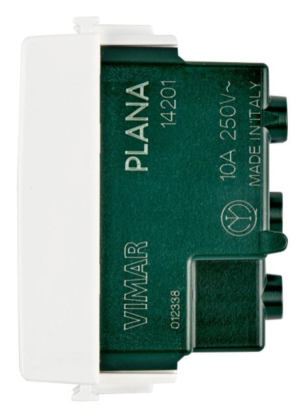 Presa 2P+T 10A P11 bianco Vimar Plana 14201