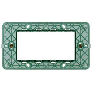 Supporto 4 moduli + viti  plana 14614