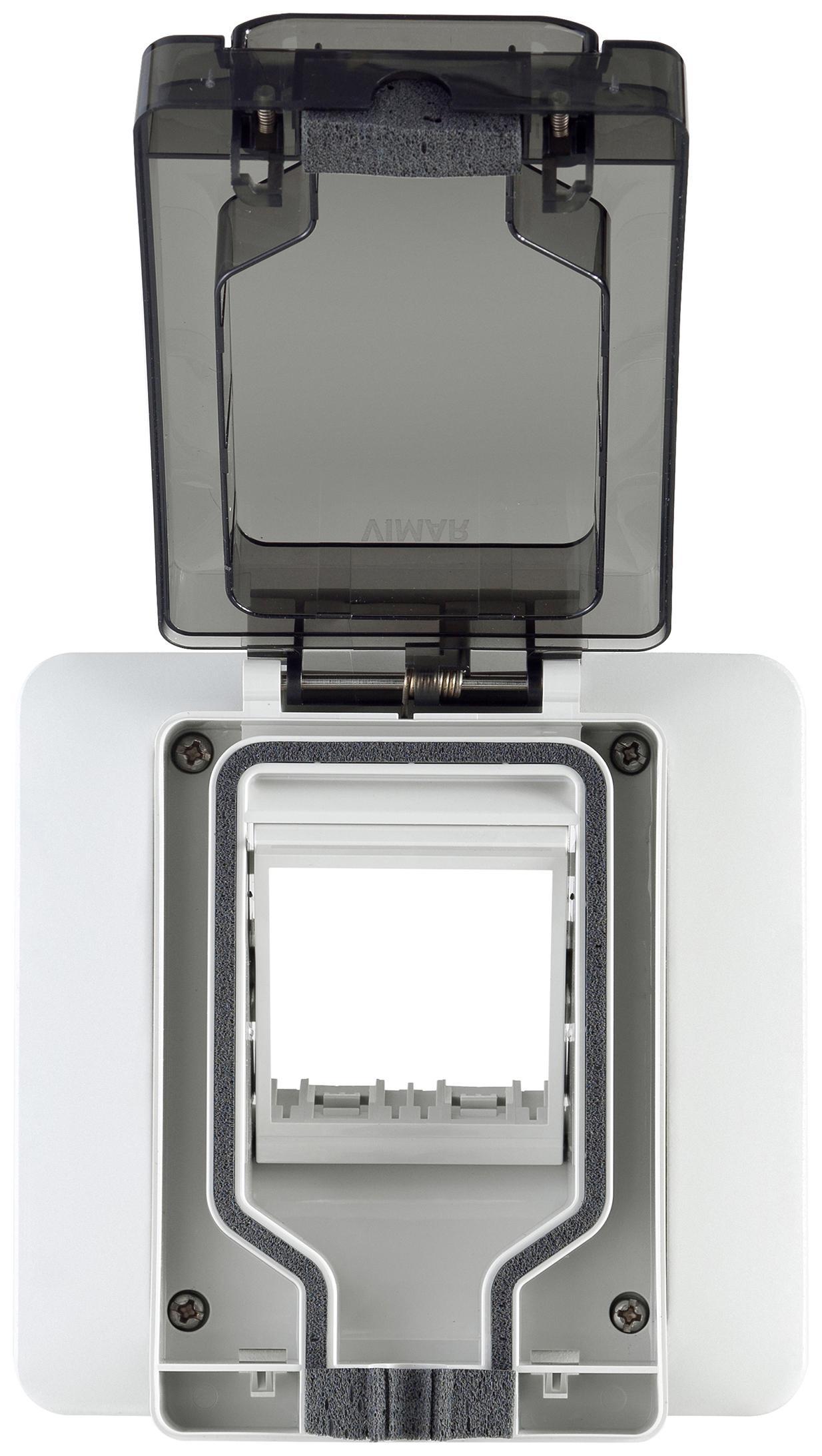 Calotta IP55 a spina inserita 2 moduli per incasso 3 moduli Vimar 14963