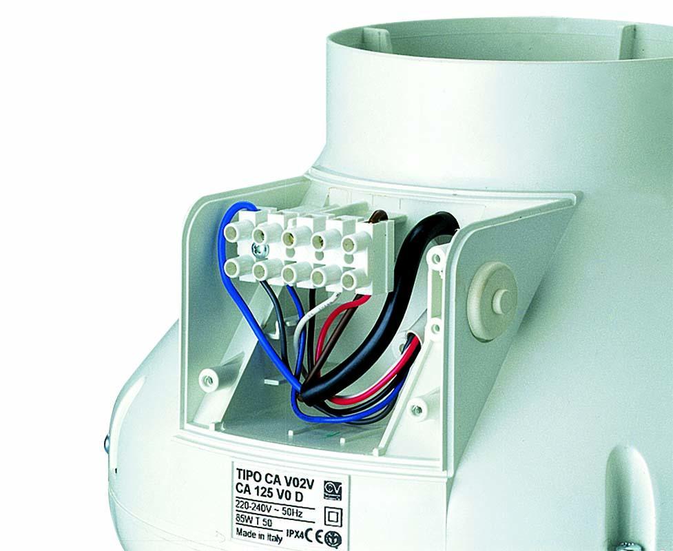 Aspiratore centrifugo assiale in resina autoestinguente CA 150 V0 D Vortice 0000016028