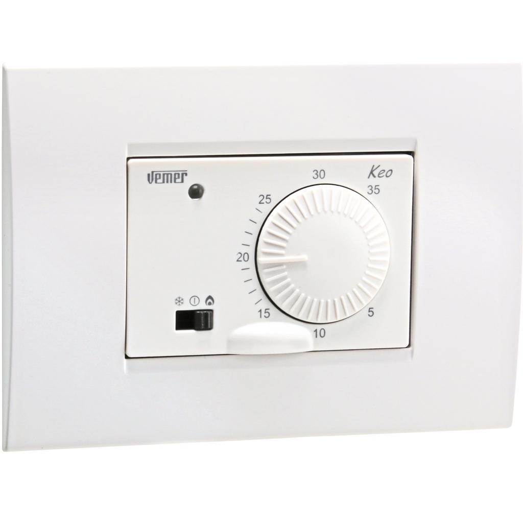 Termostato ambiente da incasso a batteria KEO-B Vemer VN170700