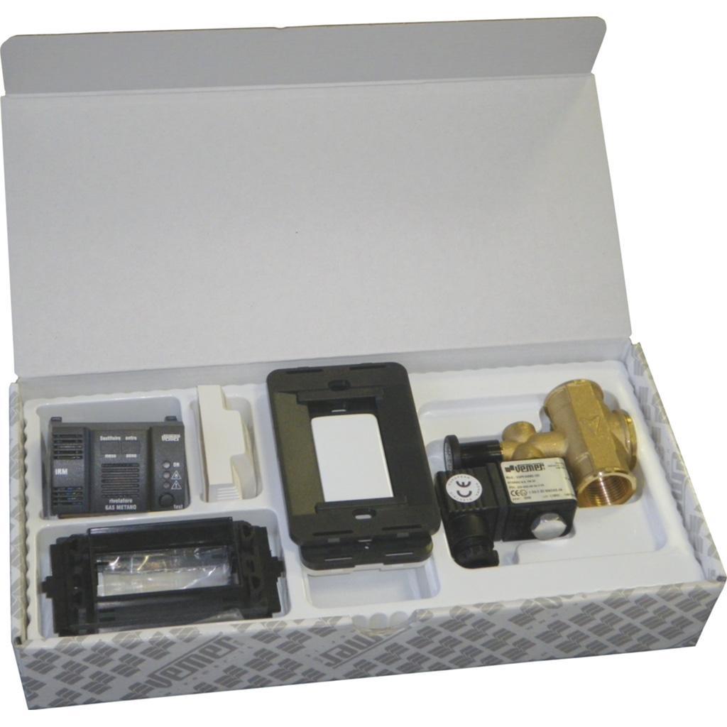 Set sicurezza gas metano da incasso Valvola 1/2 pollice 230V Vemer VE315800