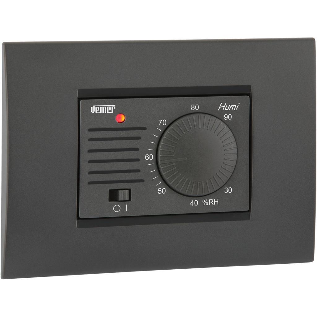 Umidostato Elettronico da Incasso 3 Moduli a Manopola 230V Vemer VE379400
