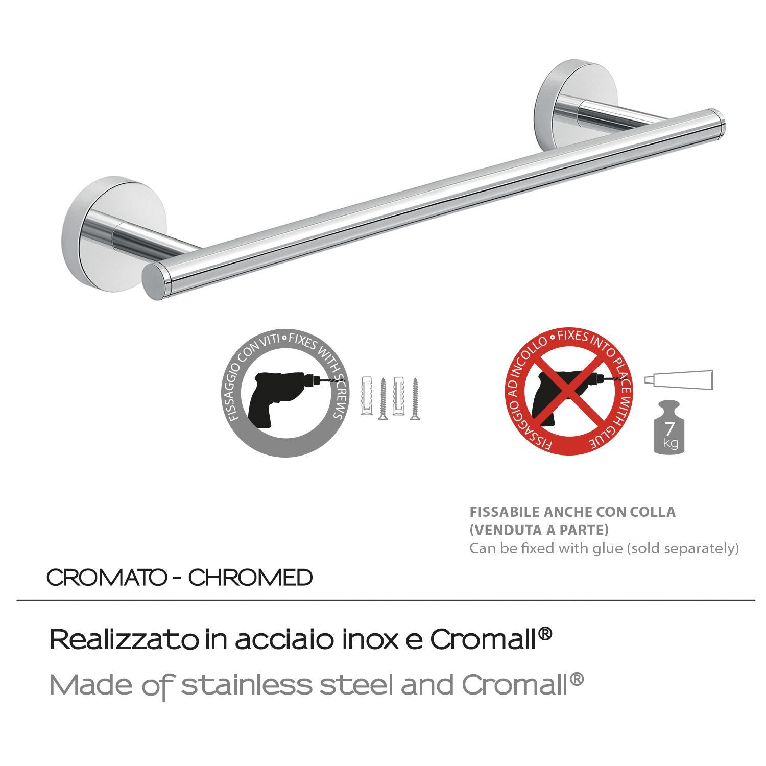 Porta salviette a muro 35cm cromato Eros Gedy 000023211335200