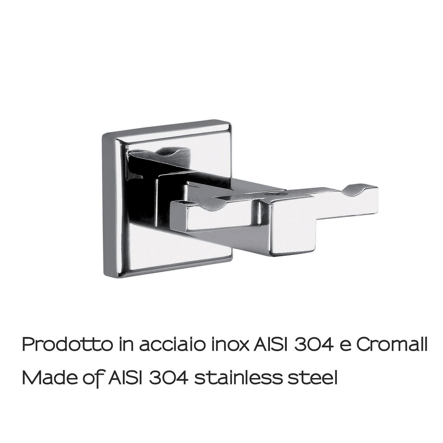 Appendi abiti doppio cromato Gedy 000069281300100