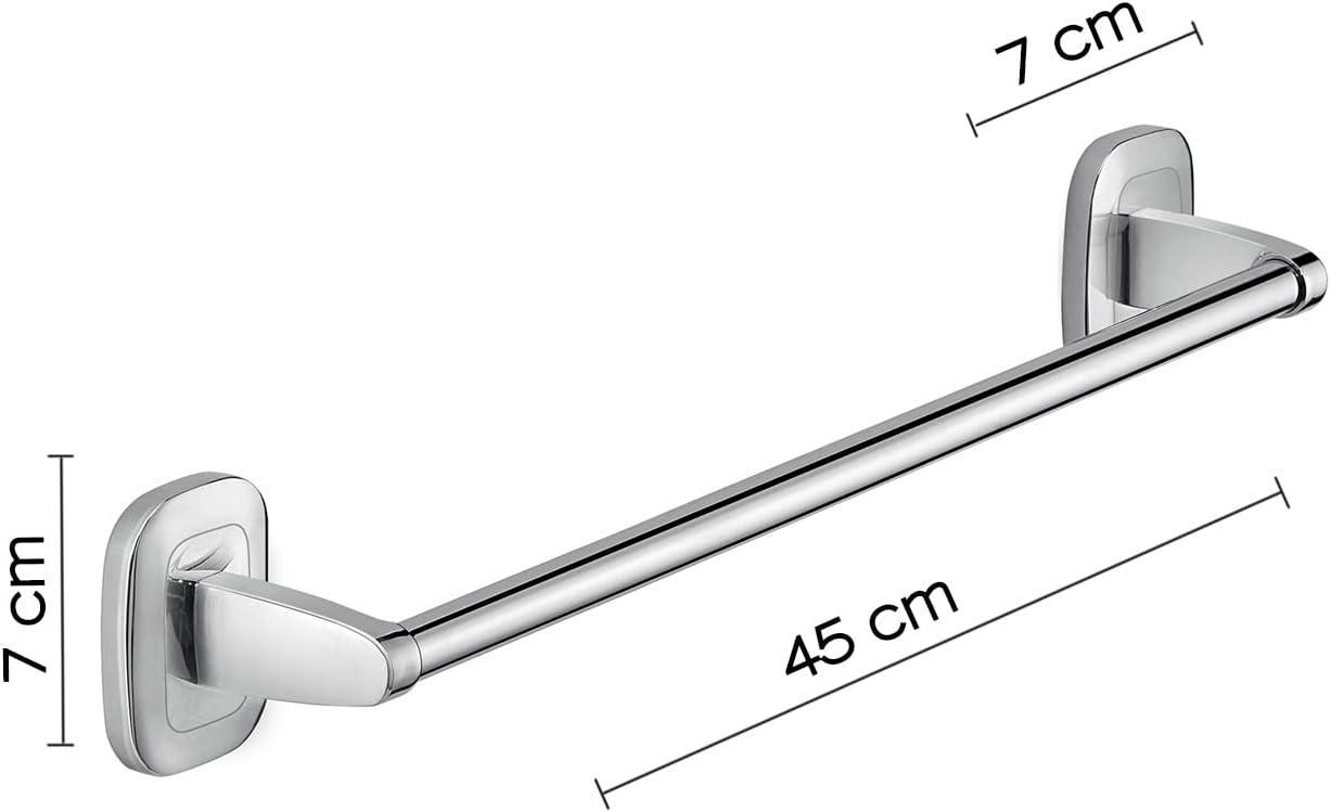gedy everest portasciugamani da parete 45 cm cromato gedy 0000ev211345100 - foto 2