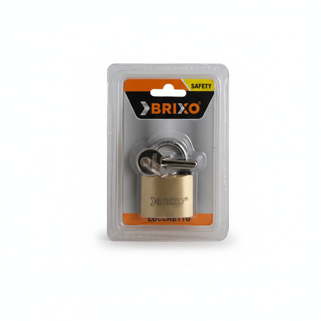 lucchetto brixo mm 30 confezione blister chiavi accessorie