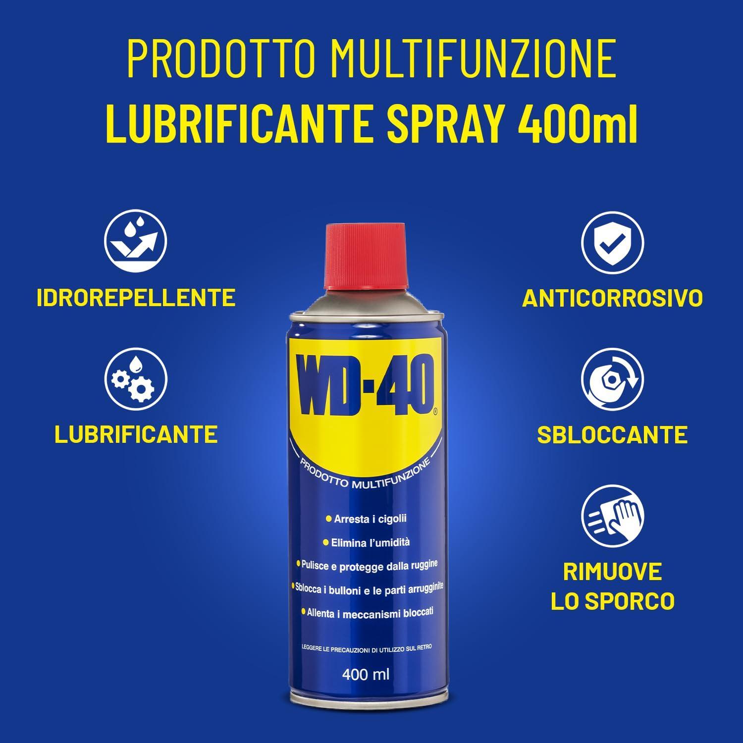 lubrificante multifunzione wd40 400ml caratteristiche spray sbloccante anticorrosivo idrorepellente
