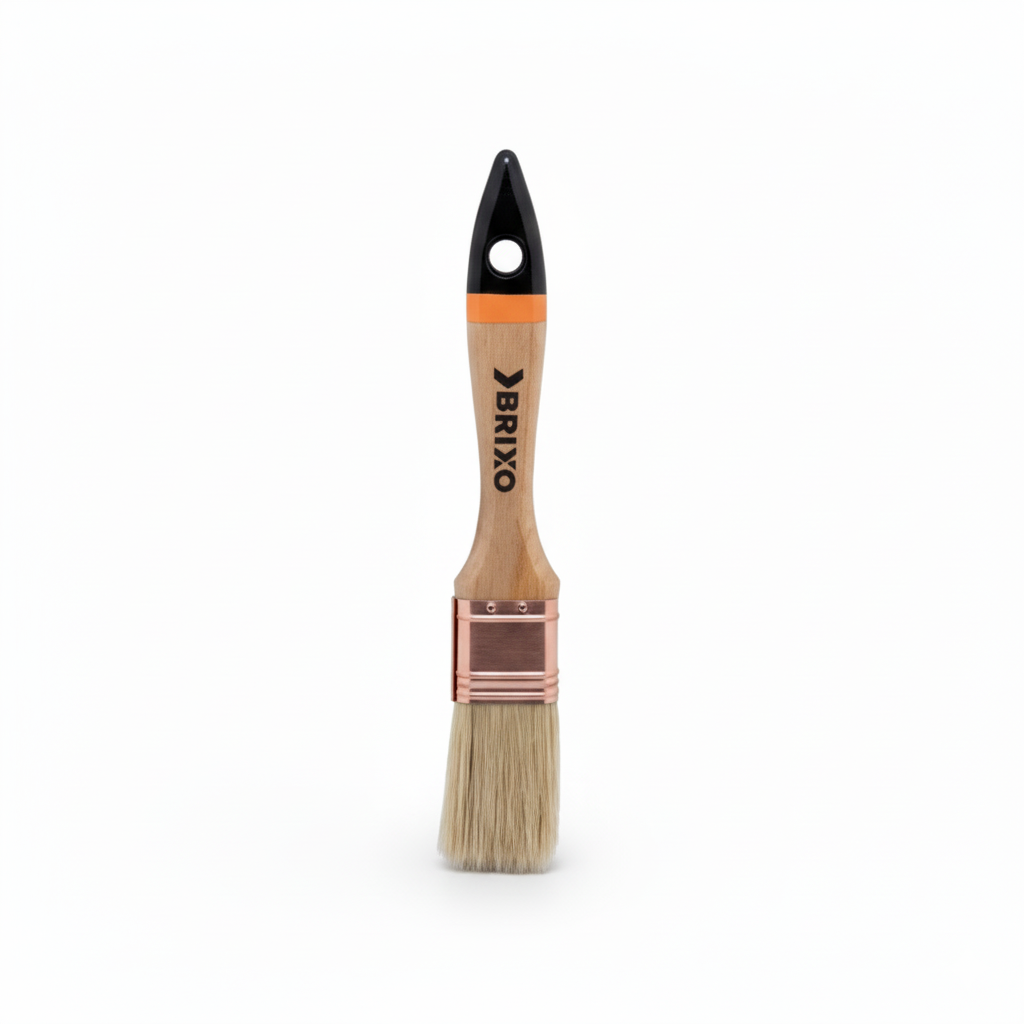 Pennello piatto Brixo professionale a setole bionde extra ideale per dettagli 15x20 mm