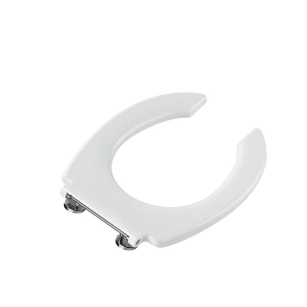 Sedile WC VitrA bianco 128-003-006 con cerniere in metallo
