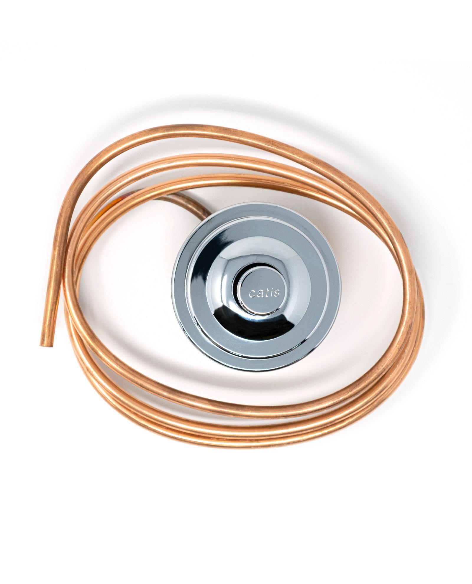 Pulsante con tubetto 145 cm per scarico WC Catis D1030