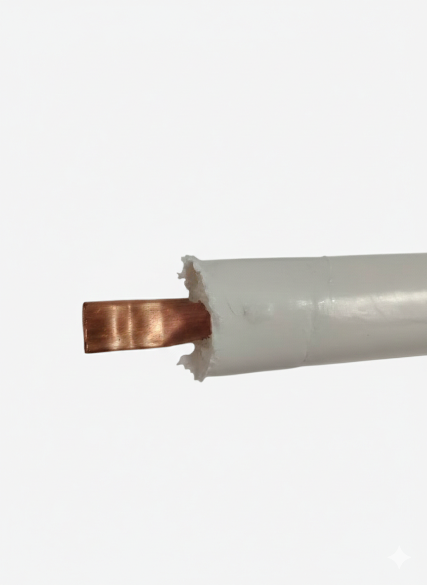 dettaglio rivestimento isolante tubo rame coibentato per impianti clima idrostar