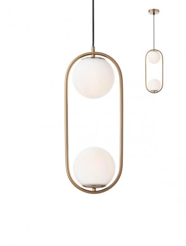 Lampadario a sospensione 1 luce colore oro opaco Nina Redo 012626