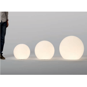 Lampada da terra sfera opale 1x23w attacco e27 230v 50hz  baloo 9965
