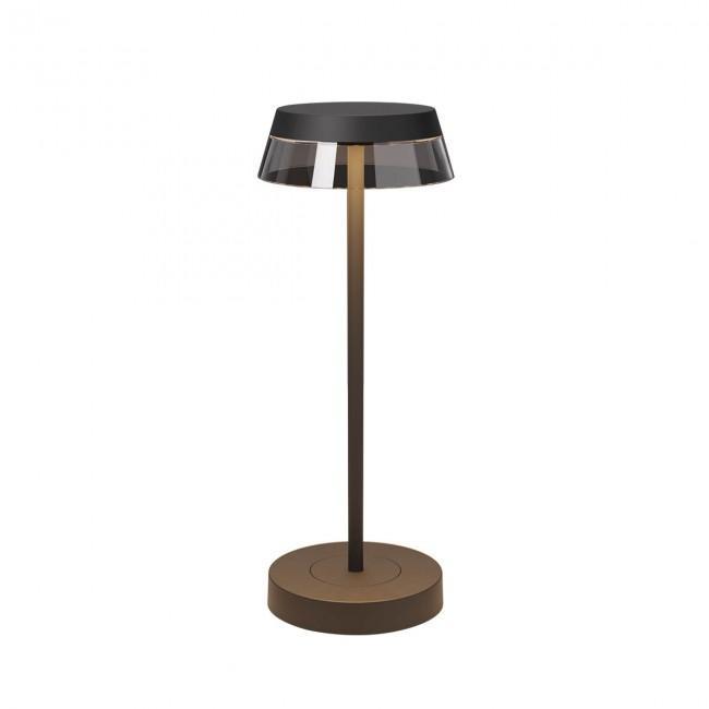 Lampada LED ricaricabile da tavolo per esterni IP65 Corten Iluna Redo 90308