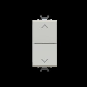 Pulsante con interblocco 1p doppio 16 a  chiara 2csk1018ch